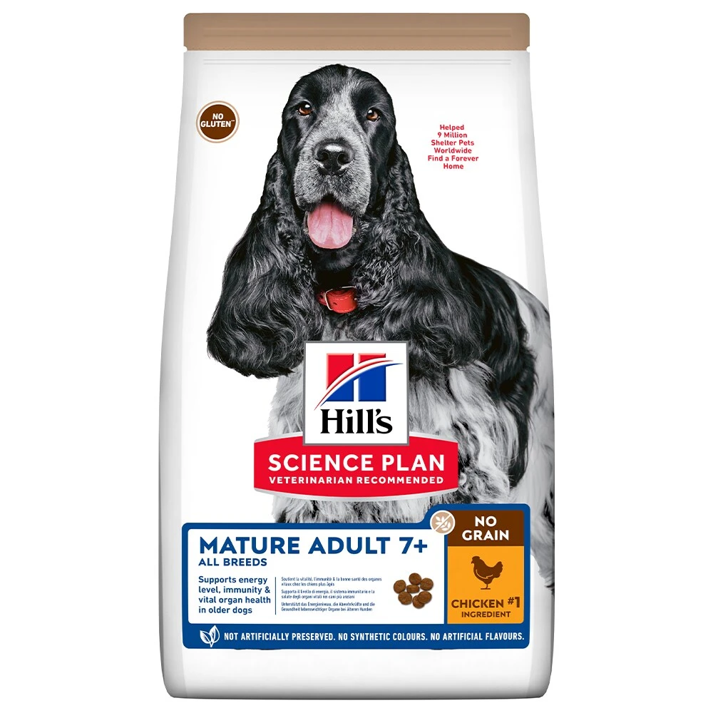 Hills Science Plan No Grain Mature Adult Dog Mit Huhn