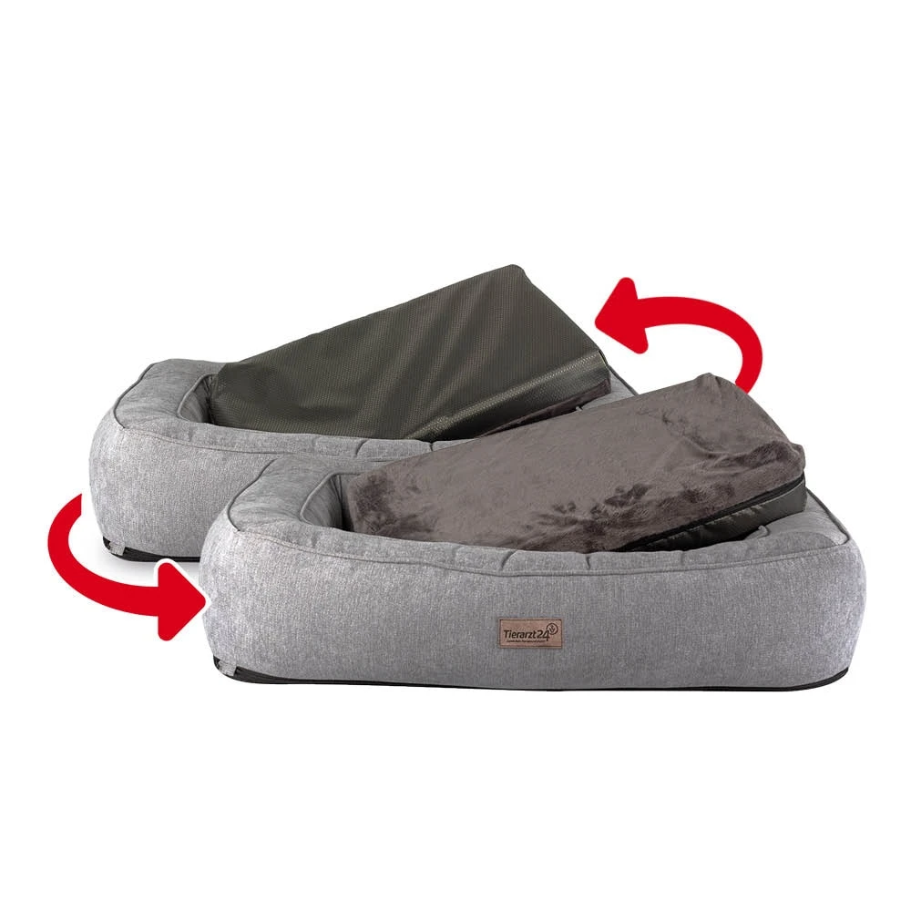 Tierarzt24 Hundebett Warm & Cool Daloa Grau – Bild 2