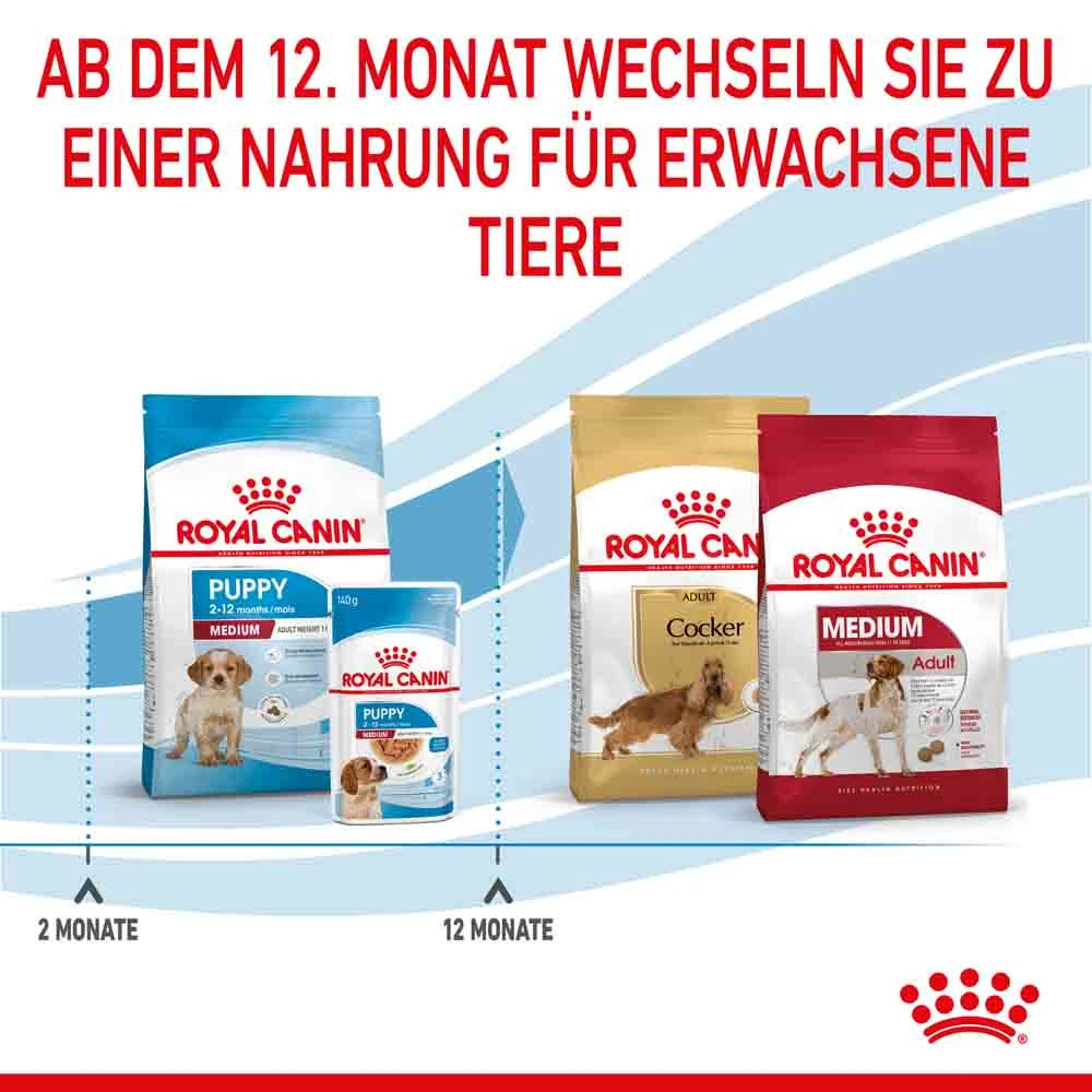 Royal Canin Medium Puppy Trockenfutter Für Welpen Mittelgroßer Hunderassen – Bild 6