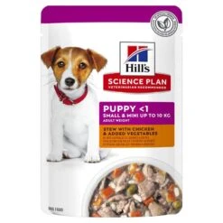 Hills Science Plan Puppy Small & Mini Ragout Für Hunde Mit Huhn Und Zugefügtem Gemüse