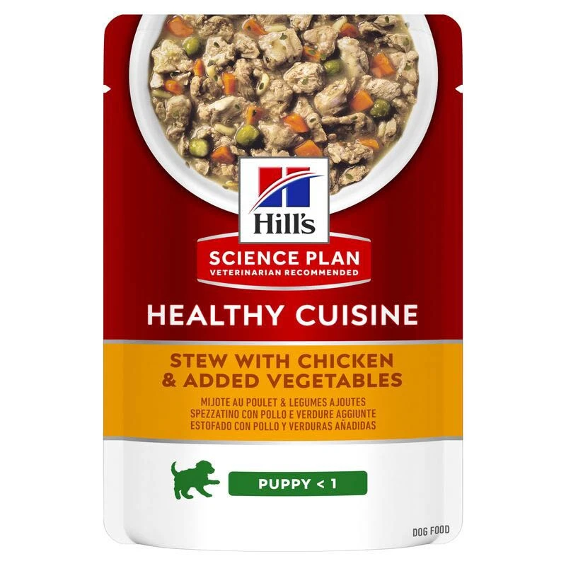 Hills Science Plan Healthy Cuisine Puppy Medium & Large Breed Ragout Mit Huhn Und Zugefügtem Gemüse