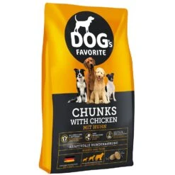 Happy Dog Dog's Favorite Chunks Mit Huhn