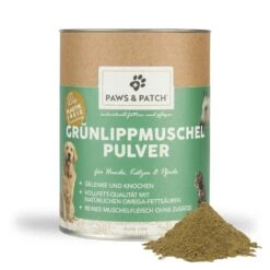 PAWS & PATCH Grünlippmuschel Pulver Für Hunde, Katzen Und Pferde