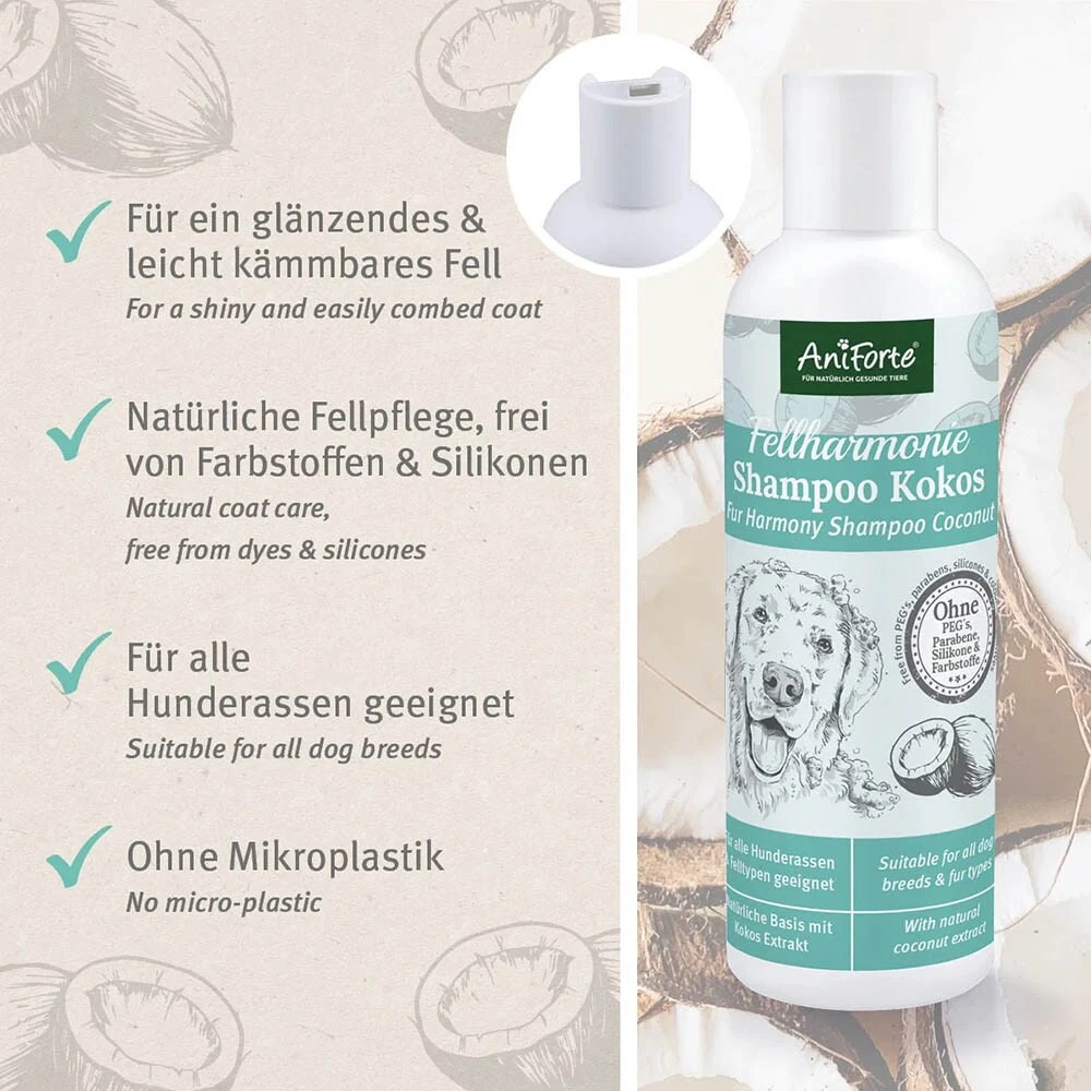 AniForte Fellharmonie Shampoo Kokos – Bild 3