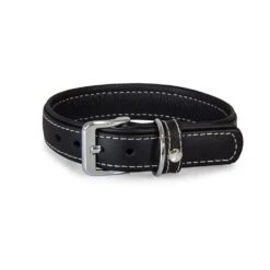 Das Lederband Barcelona Halsband Black