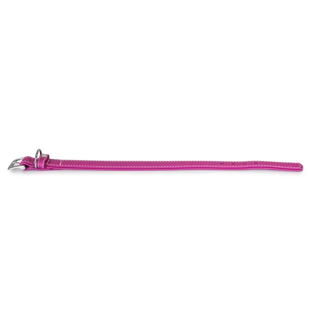 Das Lederband Barcelona Halsband Rose-Violet – Bild 2
