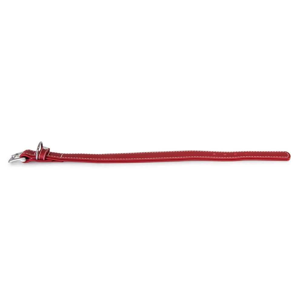 Das Lederband Barcelona Halsband Indian-Red – Bild 2