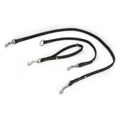 Das Lederband Barcelona Universal-Leine Black